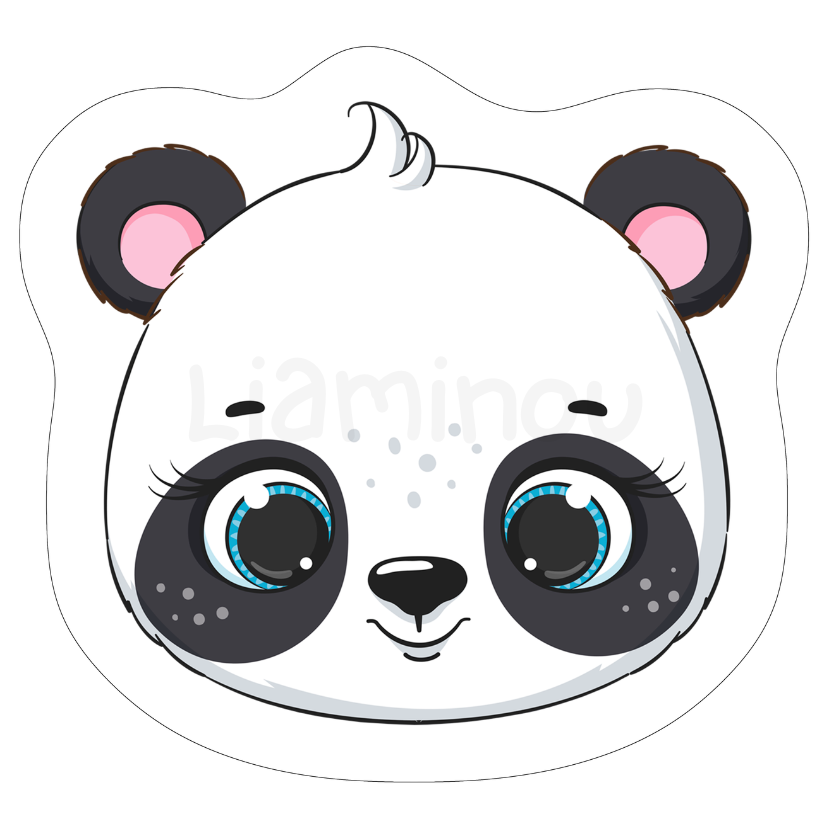 Panneau tissu coussin - panda