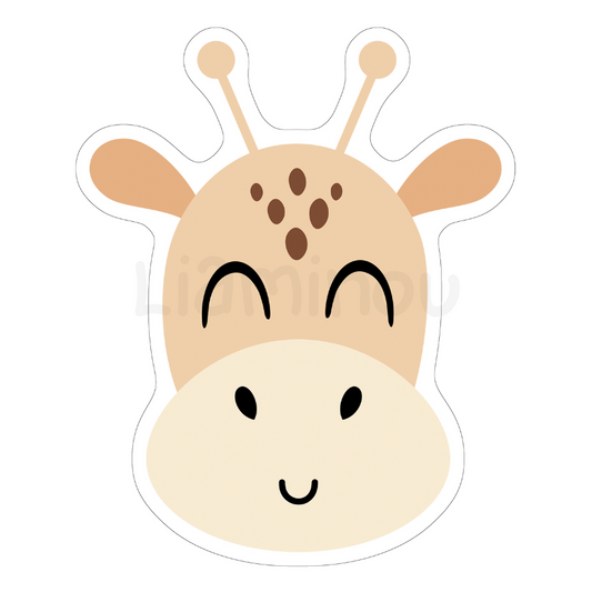 Panneau tissu lingette lavable - girafe