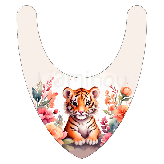 Panneau tissu bavoir bandana tigre