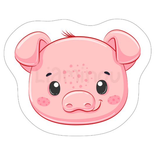Panneau tissu coussin cochon