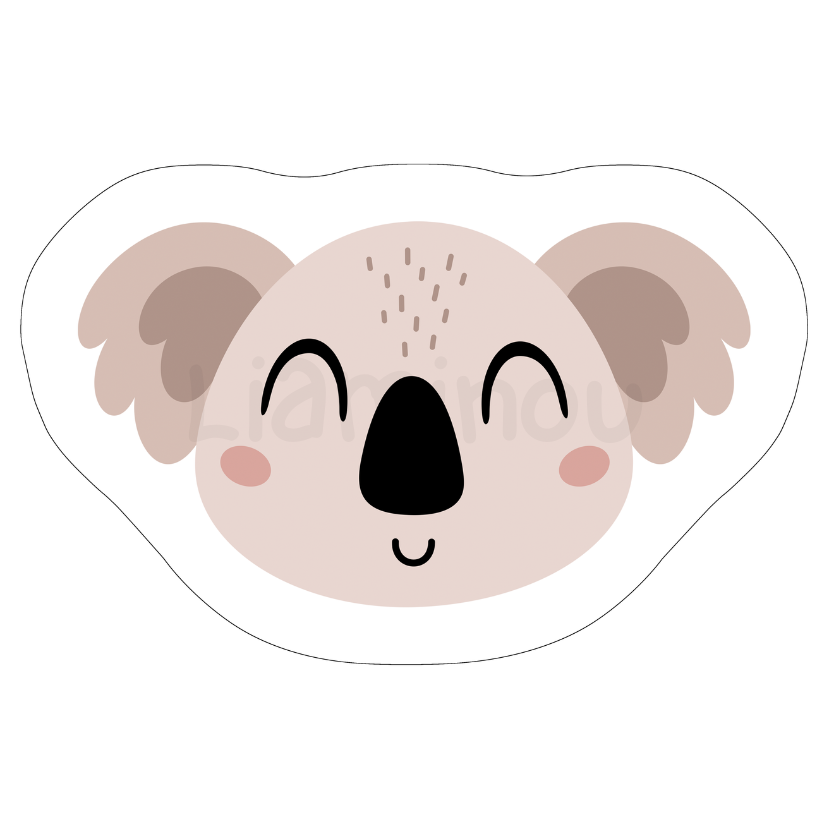 Panneau tissu coussin - koala