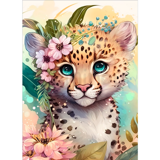 Panneau tissu couverture - léopard  - en stock