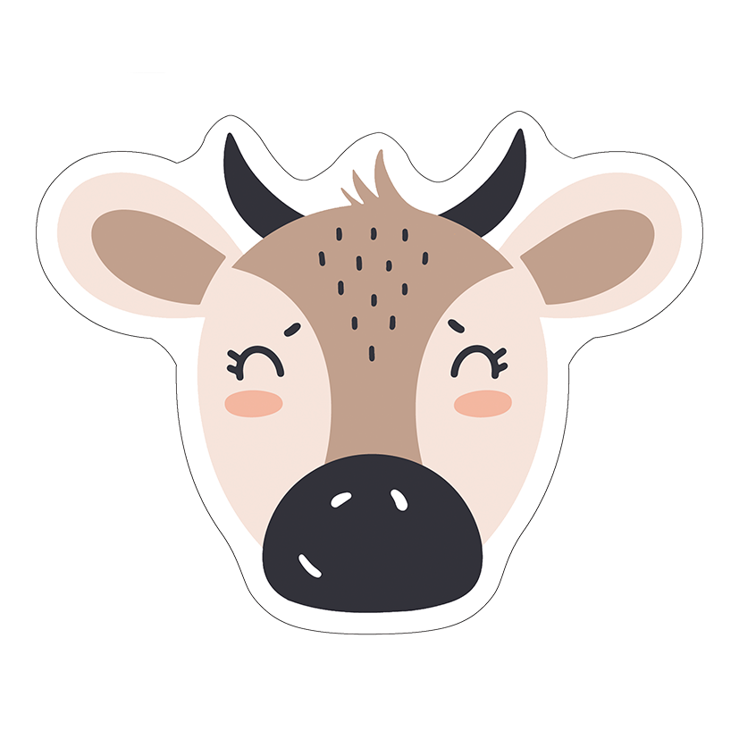 Panneau lingette vache